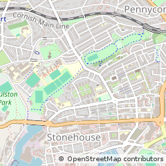Map of Plymouth, Devon