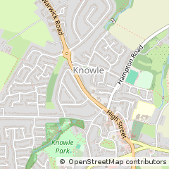 Map of Solihull, West Midlands