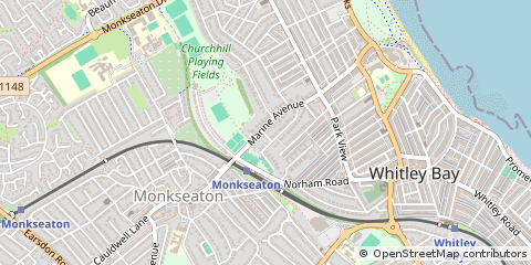 Map of Whitley BAY