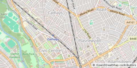 Map of Cardiff