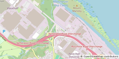 Map of Ellesmere Port, South Wirral
