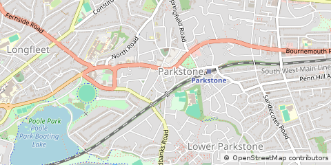 Map of Poole, Dorset