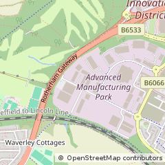 Map of Catcliffe, Rotherham