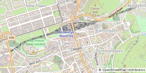 Map of Midlothian