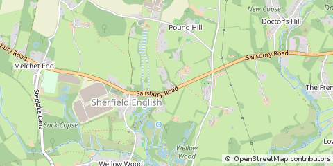 Map of Romsey, Hampshire