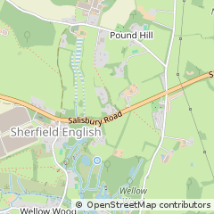 Map of Romsey, Hampshire