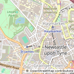 Map of Newcastle Upon Tyne
