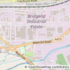 Map of Bridgend