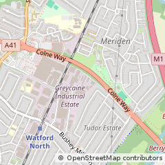 Map of Watford, Hertfordshire