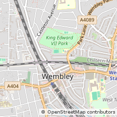 Map of Wembley, Middlesex