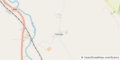 Map of Inverurie, Aberdeenshire