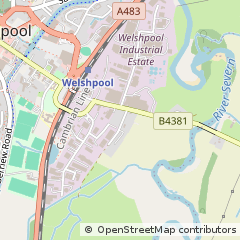 Map of Powys