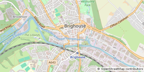 Map of West Yorkshire