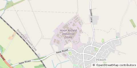 Map of Hixon, Staffordshire