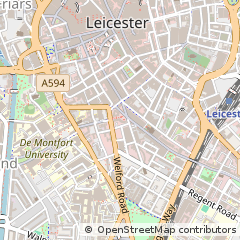 Map of Leicester