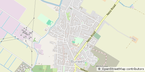 Map of Burwell, Cambridgeshire