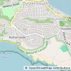 Map of Swansea West Glamorgan