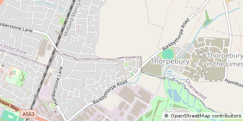 Map of Leicester, Leicestershire