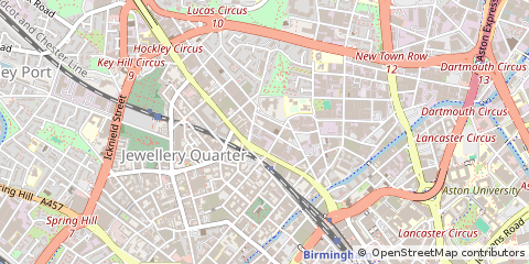 Map of Birmingham, West Midlands