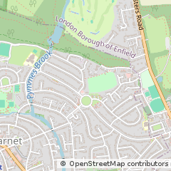 Map of Barnet, Hertfordshire