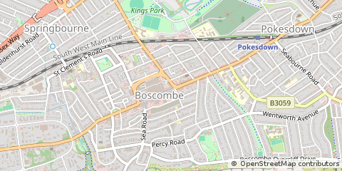 Map of Bournemouth