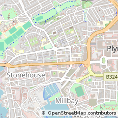 Map of Plymouth, Devon