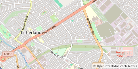 Map of Liverpool, Merseyside