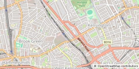 Map of London, Kensington