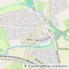 Map of Insch, Aberdeenshire