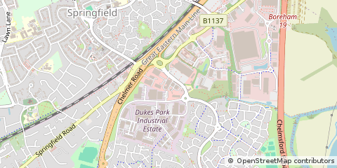 Map of Chelmsford