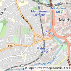 Map of Maidstone, Kent