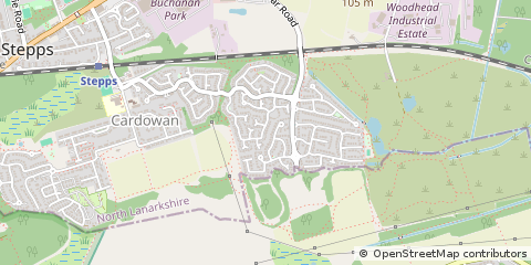 Map of Glasgow, Lanarkshire