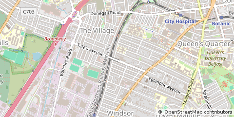 Map of Belfast, Antrim