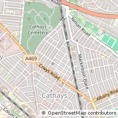 Map of Cardiff