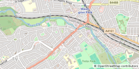 Map of Cardiff