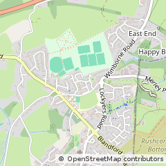 Map of Wimborne, Dorset