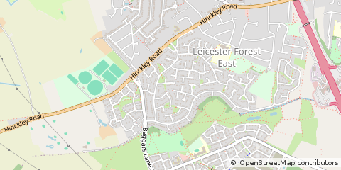 Map of Leicester, Leicestershire