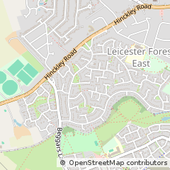 Map of Leicester, Leicestershire