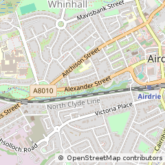 Map of Airdrie, Lanarkshire