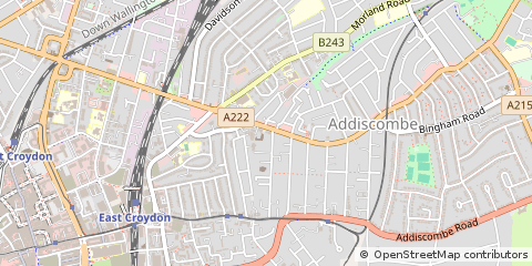 Map of Croydon