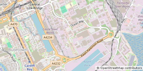 Map of Cardiff, Penarth