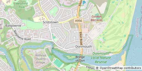 Map of Aberdeen, Aberdeenshire