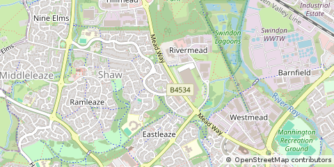 Map of Swindon