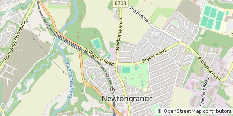 Map of Midlothian