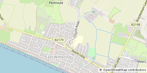 Map of Chichester, West Sussex