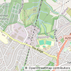 Map of Hastings, East Sussex