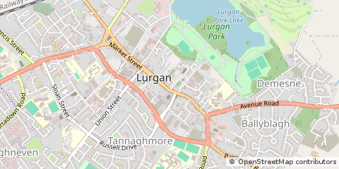 Map of Craigavon, County Armagh