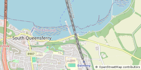 Map of South Queensferry, Midlothian