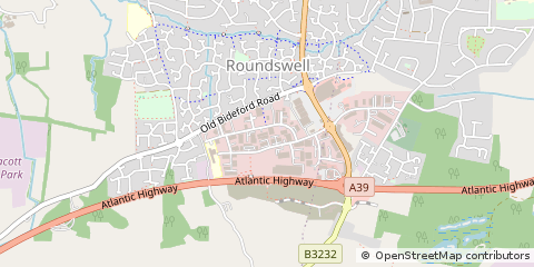 Map of Barnstaple, Devon