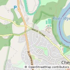 Map of Chepstow, Monmouthshire